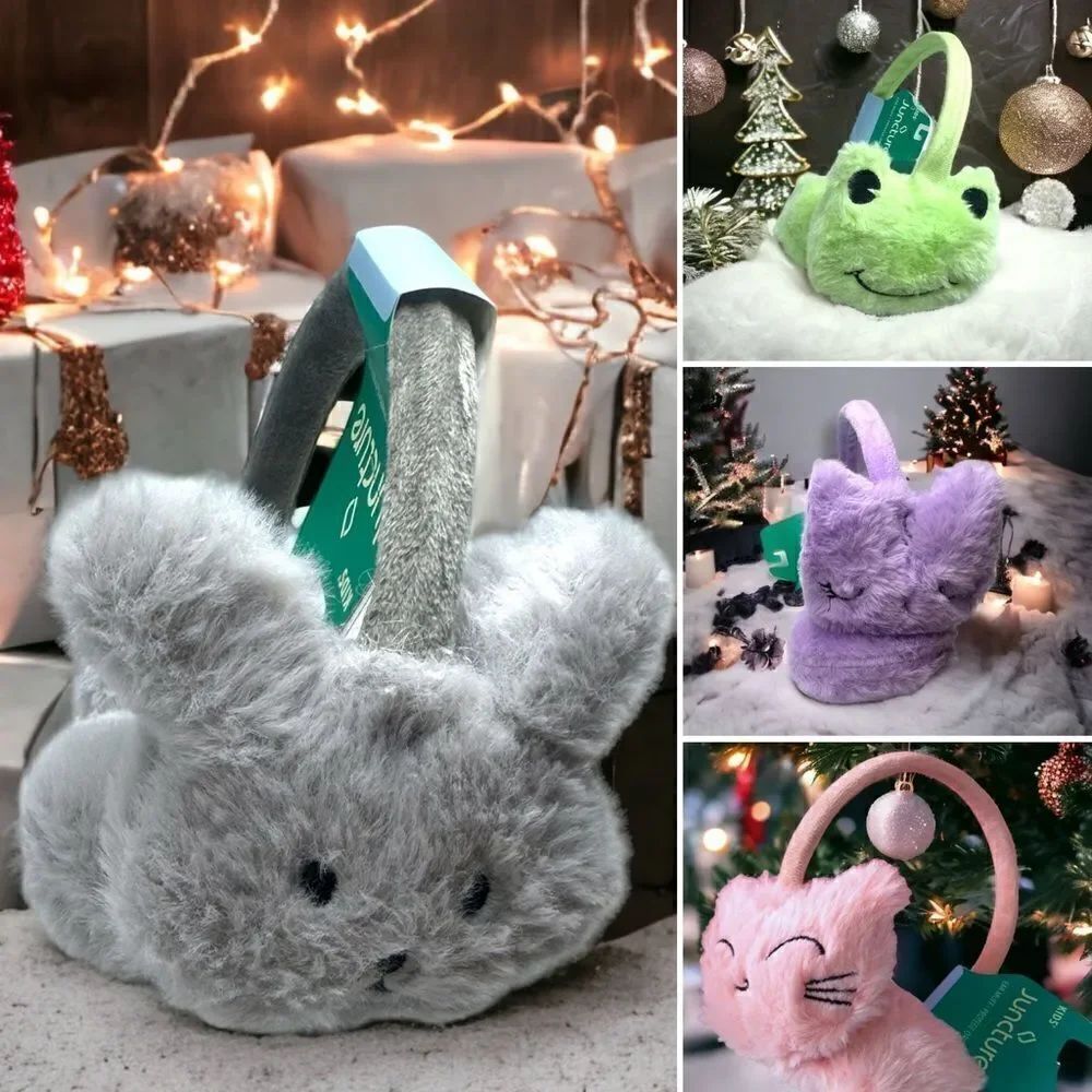 Kids Juncture l Ear Muffs l Faux Fur | (Nwt) | 4 Styles l Kitty, Mouse, Frog…